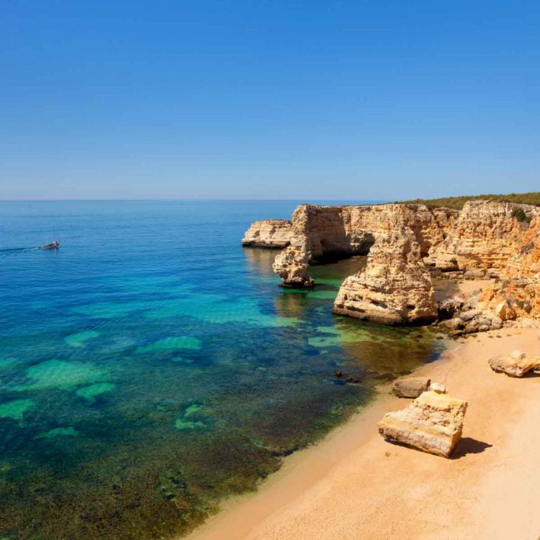 A view of the beautiful coast in the Algarve - but beyond the beaches, the undiscovered Algarve has plenty of other temptations.