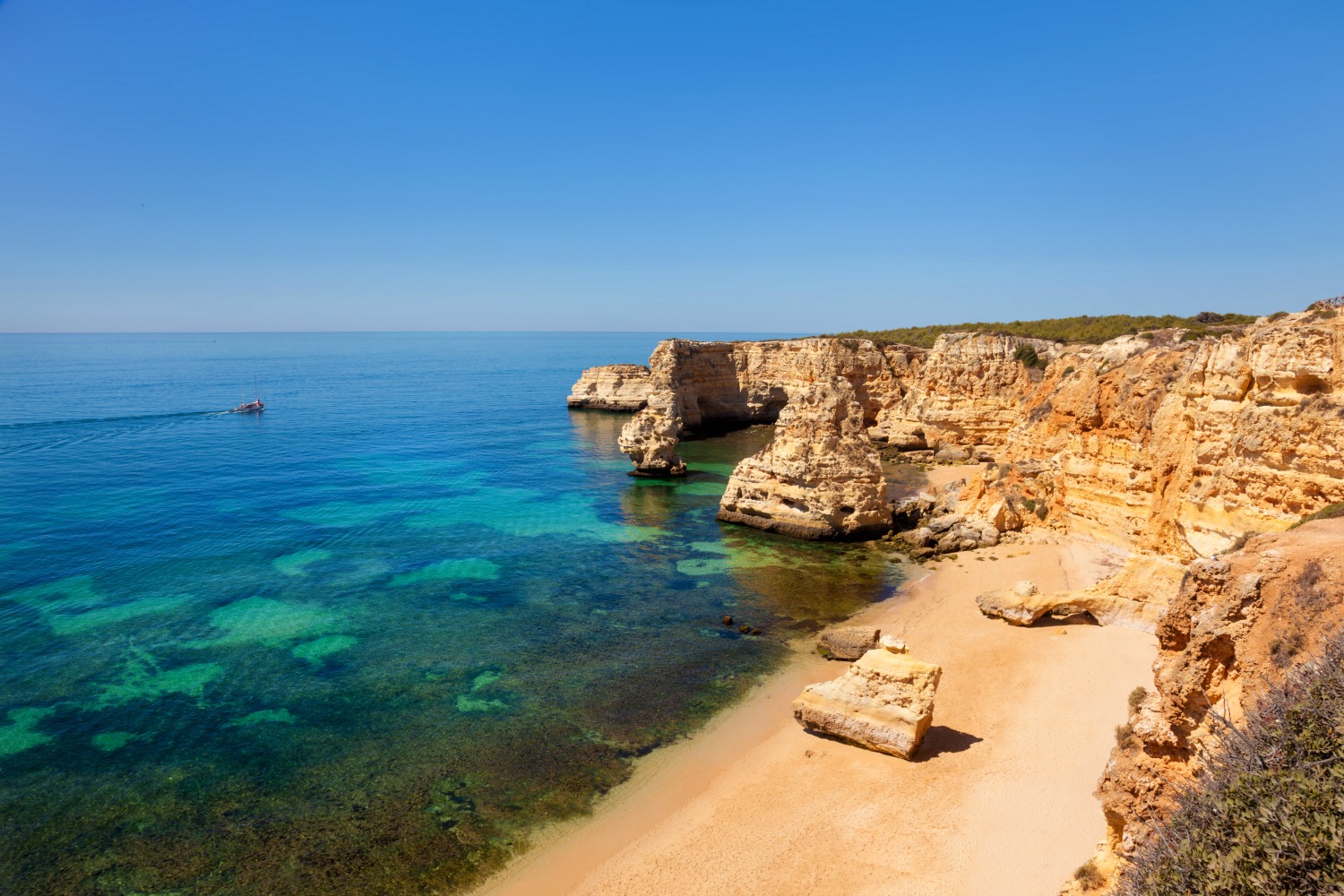 A view of the beautiful coast in the Algarve - but beyond the beaches, there are plenty of other temptations to the Algarve off the beaten track