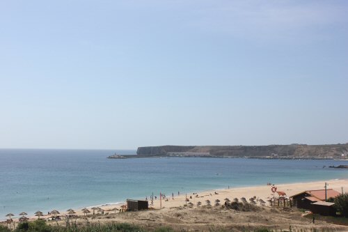 The view out to the beach from Martinhal resort on Portugal's Algarve - exploring Martinhal resort with a baby