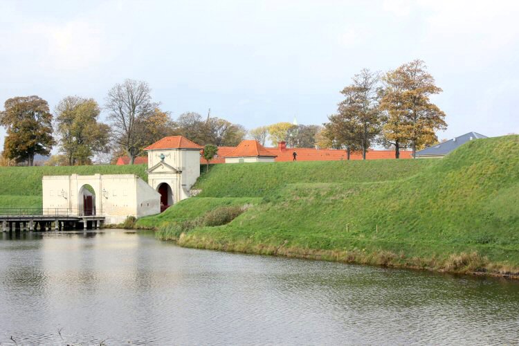 View to the Kastellet fortress - visiting Copenhagen's iconic statue The Little Mermaid