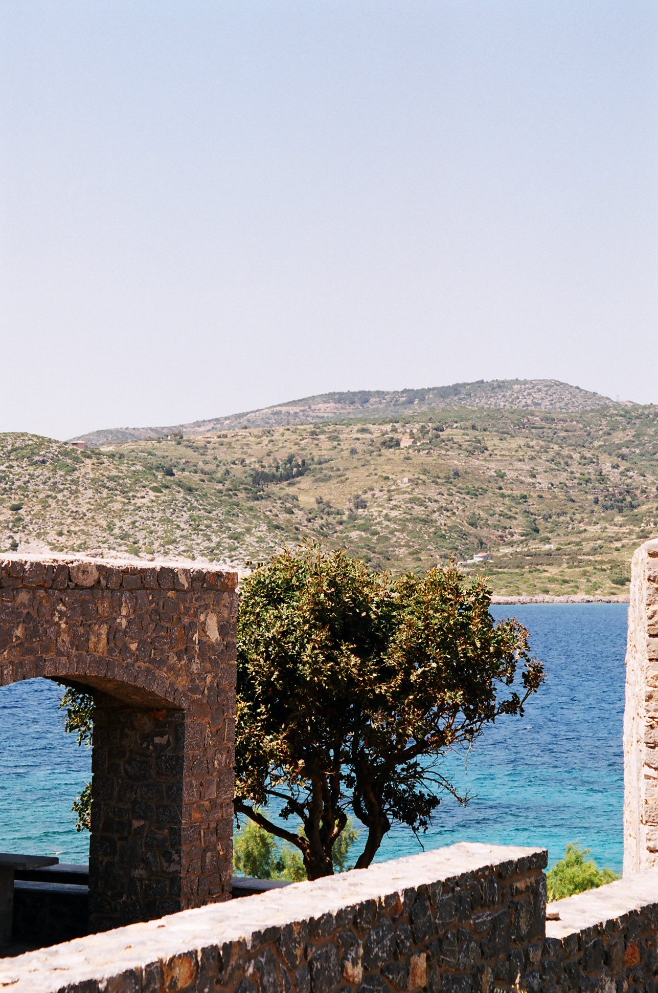 View down to the sea as we explored the island in our hire car during our one day in Chios