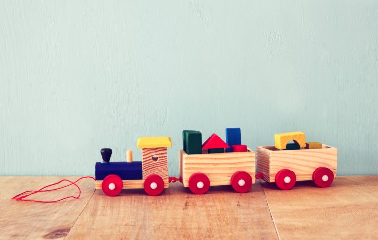Toy train - taking the Eurostar with a toddler