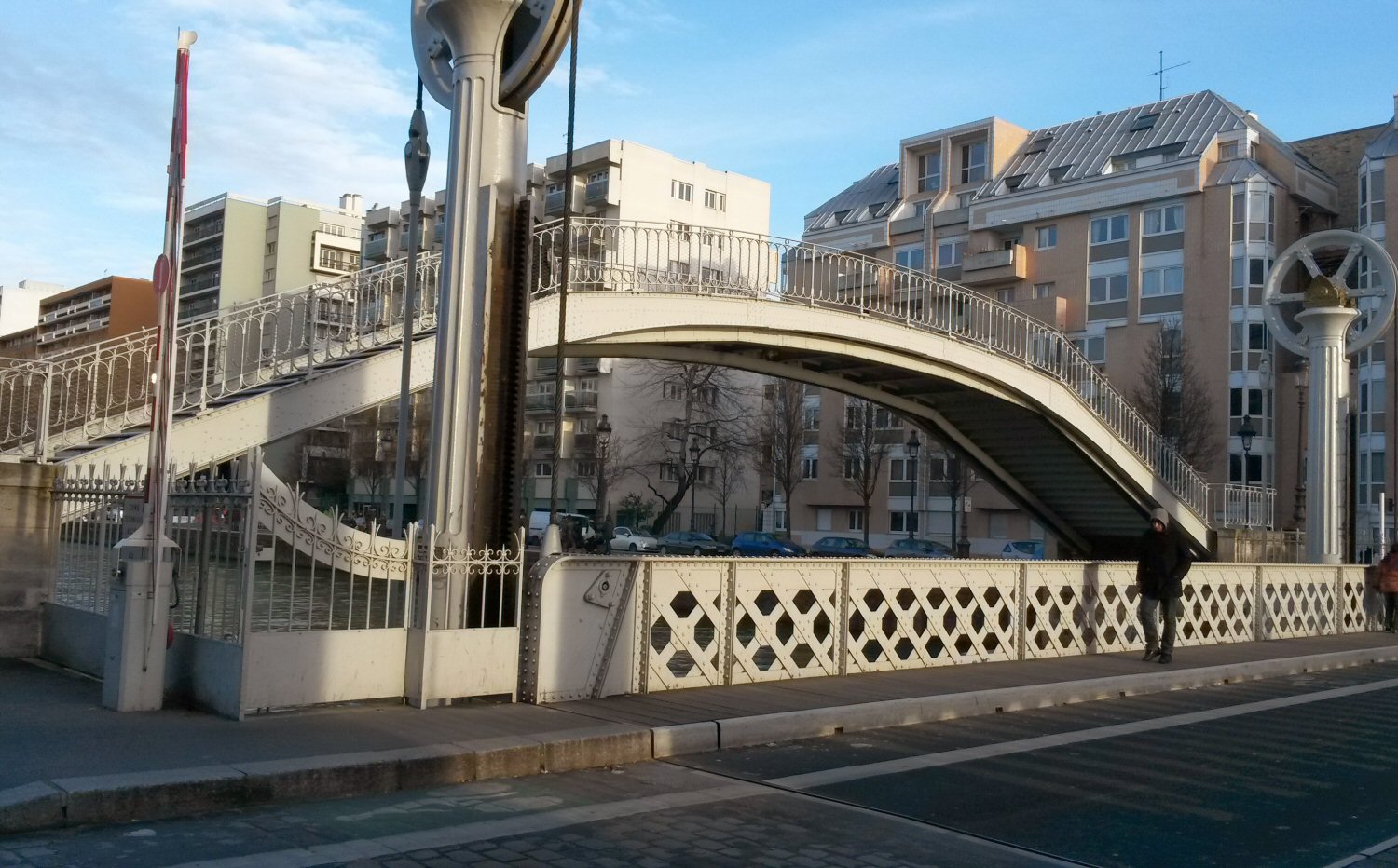 Bridge at Canal Saint Martin Bassin - our AirBNB stay in a flat near Canal Saint Martin in Paris