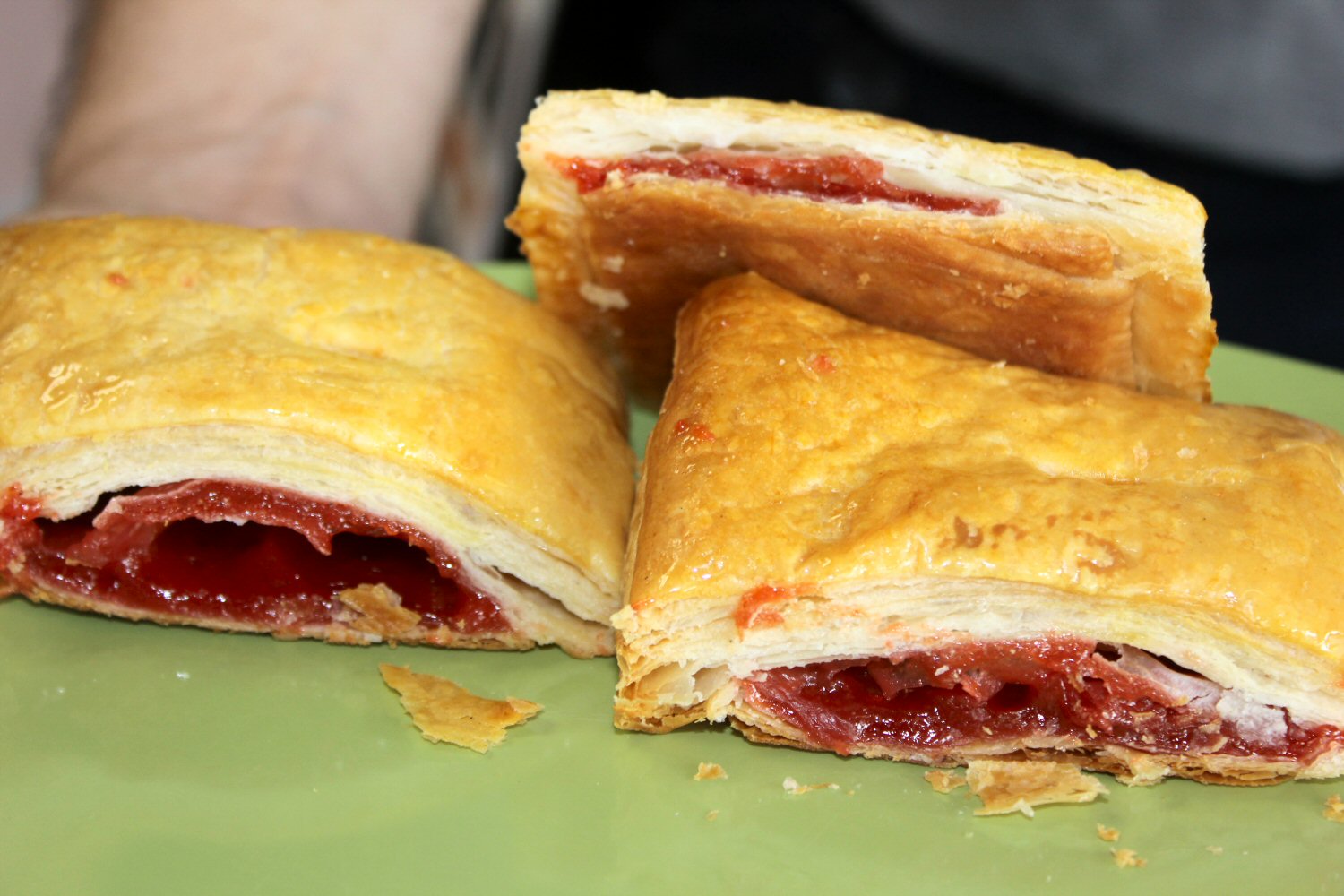 Fruit filled pastries on a Cuban food tour in Miami with kids