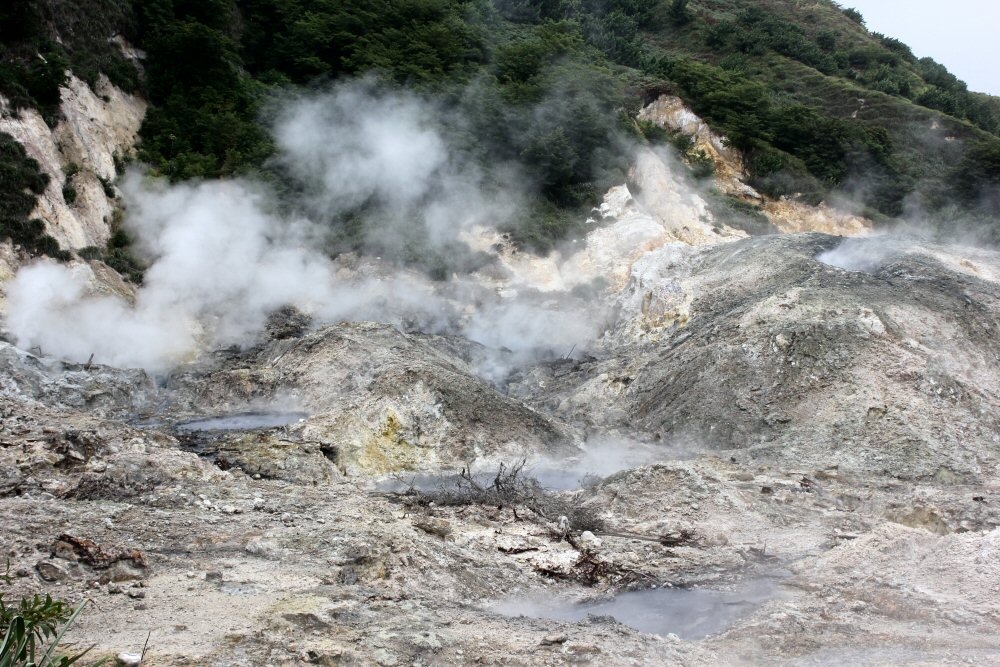 The sulphur springs at Soufriere, aka the drive-in volcano - St Lucia in pictures