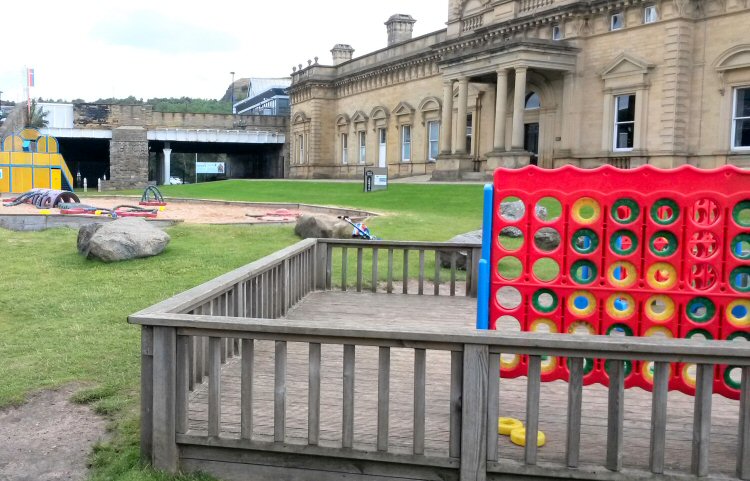 Outdoor playground at the National Children's Museum - visiting Eureka with young kids