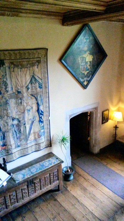 Detail of the gallery at Packwood House National Trust property in Warwickshire