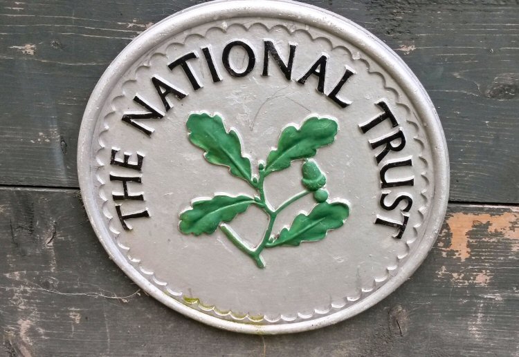 National Trust sign for Packwood House in Warwickshire