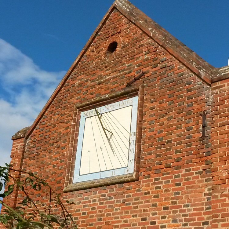 Sundial at Packwood House National Trust property in Warwickshire