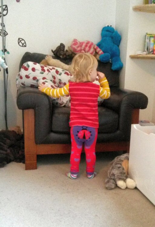 My toddler daughter wearing her Blade and Rose leggings