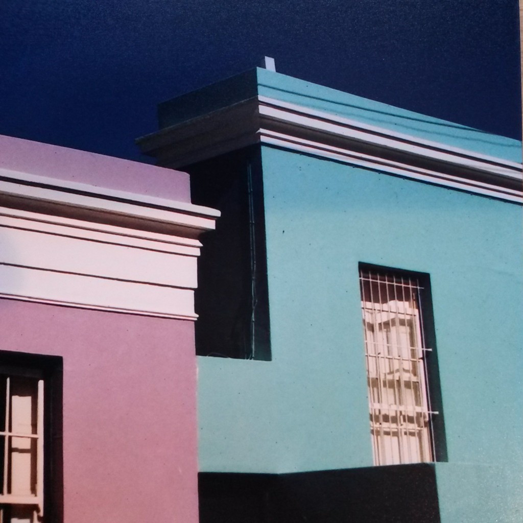 Brightly coloured buildings in Bo Kaap, Cape Town, South Africa