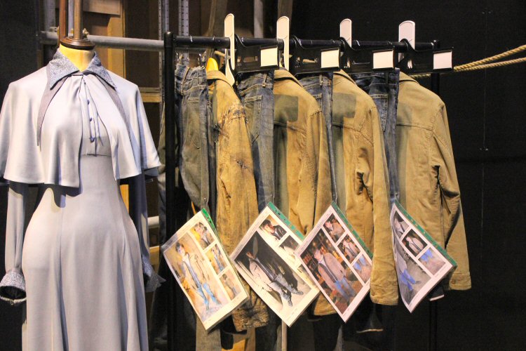 Some of the costumes on dispaly at the Harry Potter studio tour