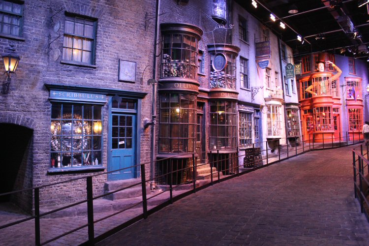 Diagon Alley at the Warner Bros Harry Potter Studio tour