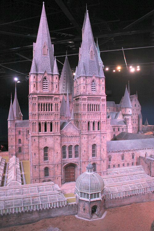 Section of the model of Hogwarts at the Warner Bros studio tour: the Making of Harry Potter