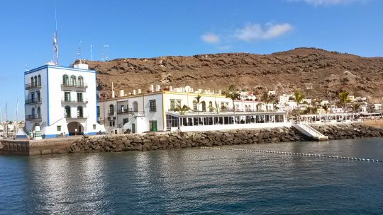 View of Puerto de Mogan harbour in Gran Canaria