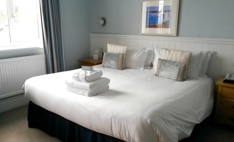 Huge bed at St Michael's Hotel and spa in Falmouth, Cornwall - my review for a family-friendly place to stay