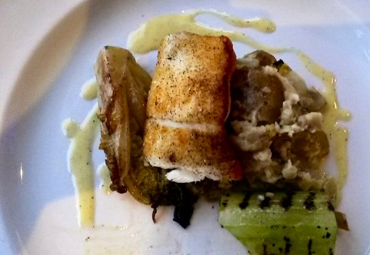 Dinner at St Michael's hotel, Falmouth in Cornwall
