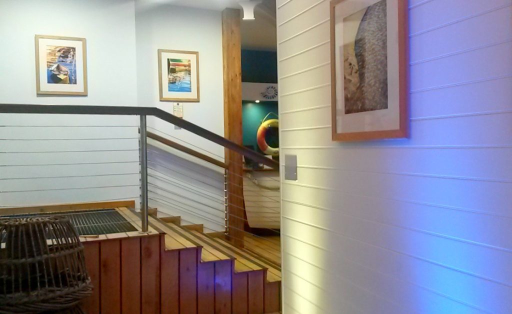 Nautical theme decor at St Michael's hotel in Falmouth, Cornwall