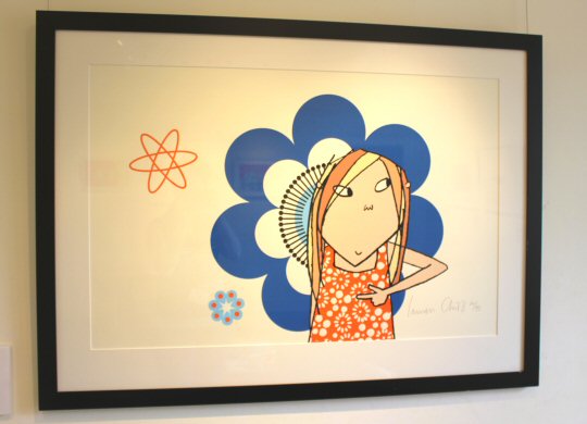One of the illustrations from the book Clarice Bean at the exhibition at Mottisfont
