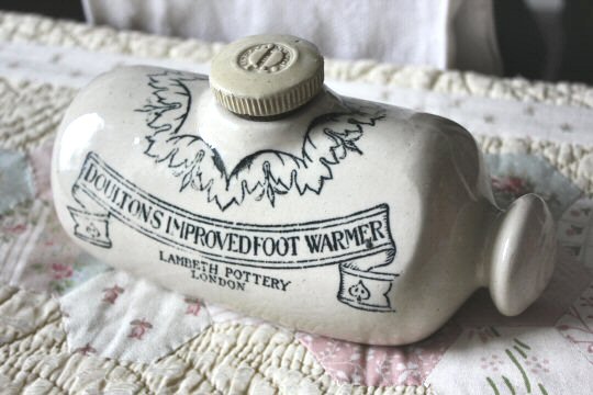 Traditional hot water bottle at Mottisfont in Hampshire
