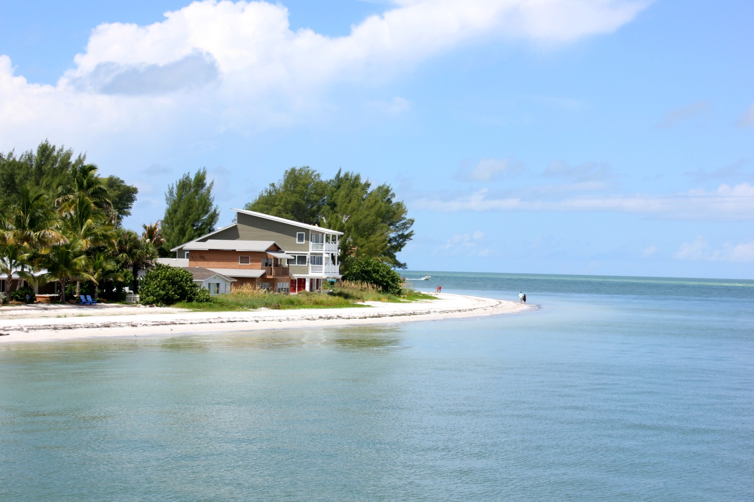 Beachfront on Anna Maria island - both Bradenton and the island are a great option for a day trip from Tampa with kids