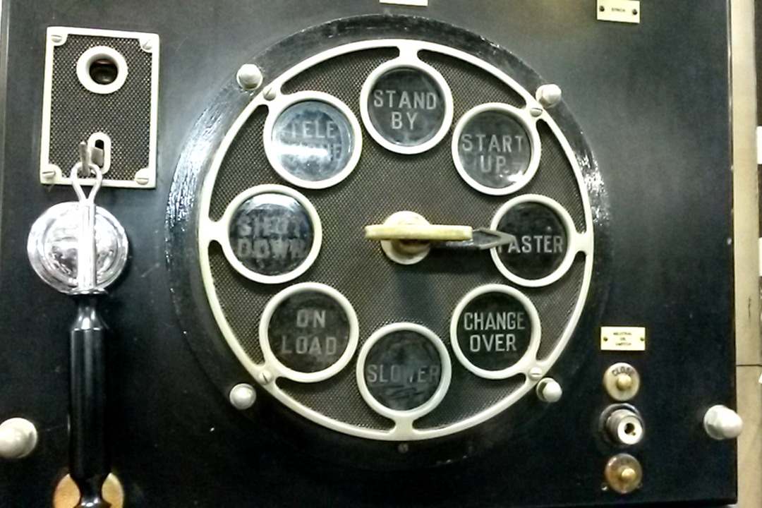 One of the old machines in the London Transport Museum Acton depot at the open day