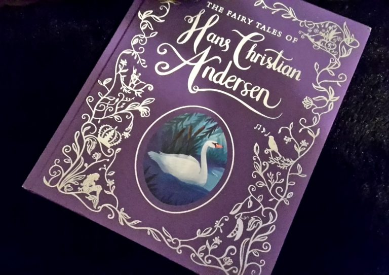 Purple embossed cover of The Fairy Tales of Hans Christian Anderson published by Parragon Books - perfect if you're looking for Hans Christian Andersen books for kids