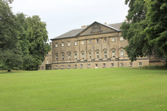 Exploring Nostell Priory in Yorkshire with a three-year-old