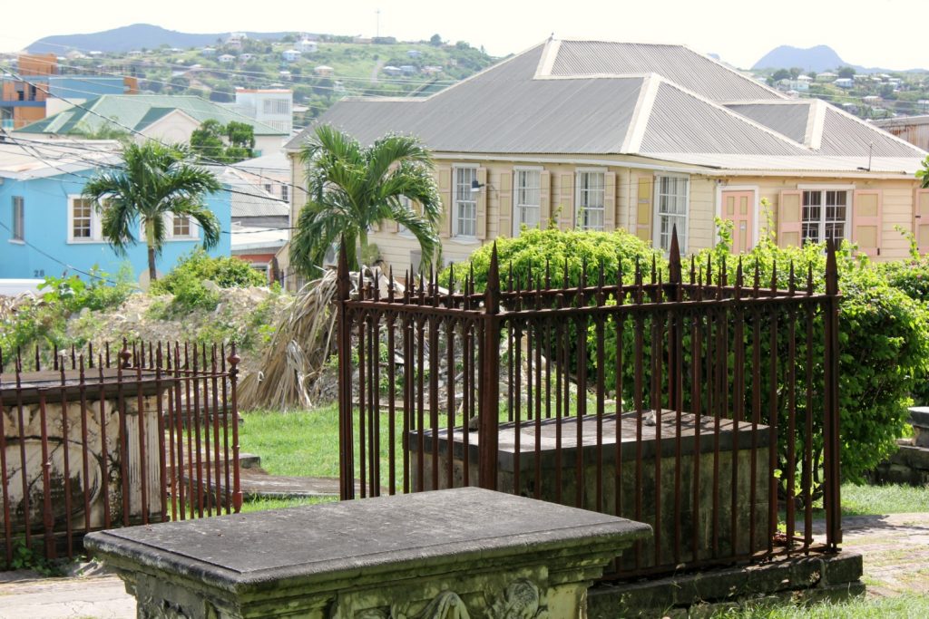 Cemetery at the cathedral in St John's on Antigua - 14 reasons to visit Antigua with young kids