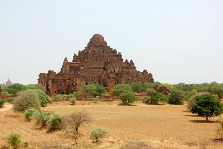 View of one of the red brick temples in Bagan, Burma - two days in Bagan, Myanmar with kids