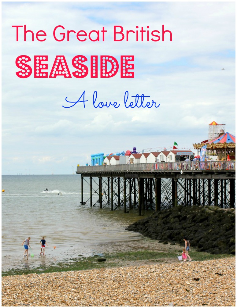 My love affair with the Great British seaside - from the funfair and classic carousels on the pier, to paddles in the waves, weathered clifftop castles above crashing surf, or fish and chips on the beach. View of the pier at Herne Bay in Kent 