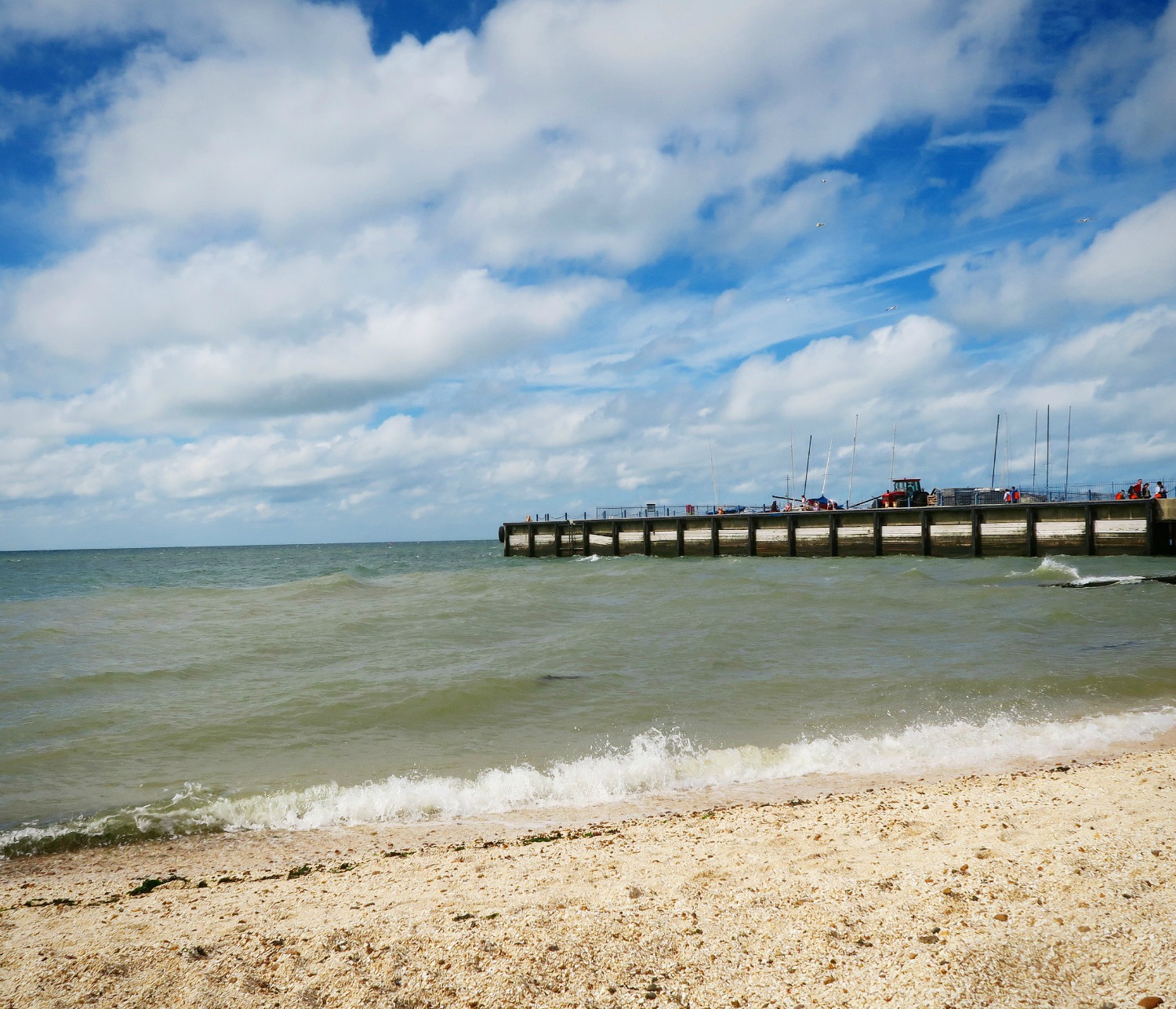 View of the seafront at Whitstable in Kent