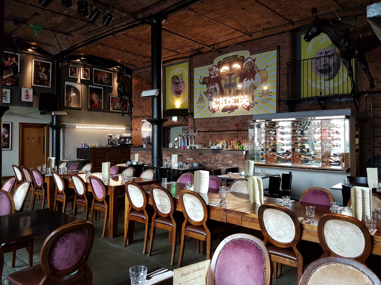 Bar at Circo restaurant on Albert Dock, Liverpool - my Albert Dock review with kids