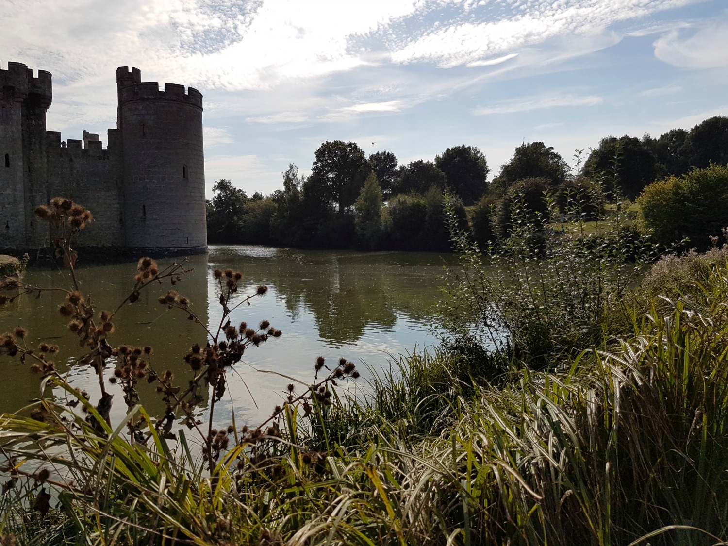 Bodiam castle in East Sussex - spending a weekend in East Sussex with my daughter before the start of school, to explore the history and coastline