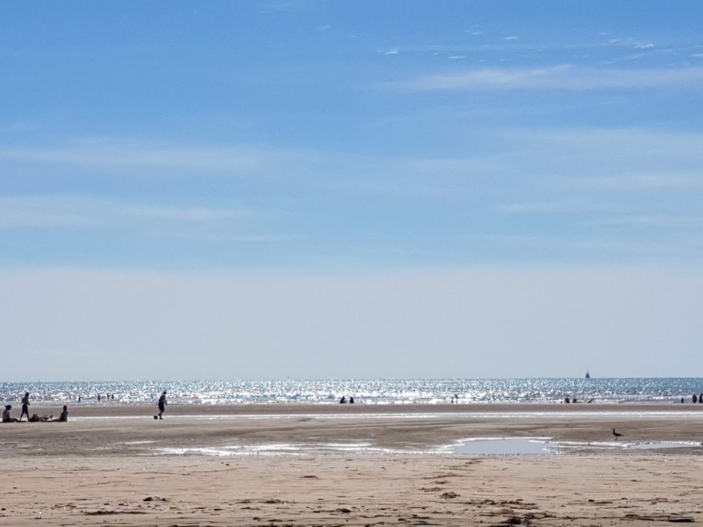 A view of the beach at Camber Sands in East Sussex - spending a weekend in East Sussex with my daughter before the start of school, to explore the history and coastline