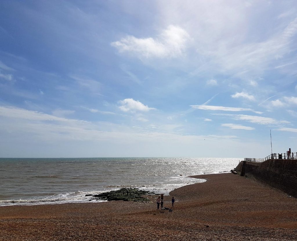 The seafront at Hastings in East Sussex - spending a weekend in East Sussex with my daughter before the start of school, to explore the history and coastline