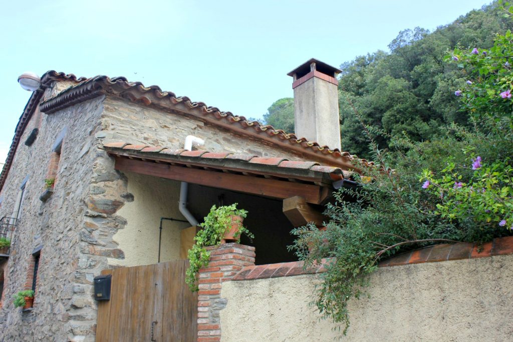 View of one of the old stone buildings in Montseny near the biosphere reserve. My photo tour of Costa Barcelona