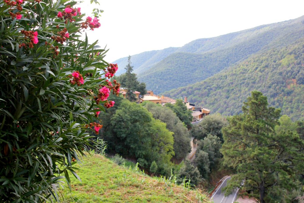 View out to the hills in Montseny natural park and biosphere reserve. My photo tour of Costa Barcelona