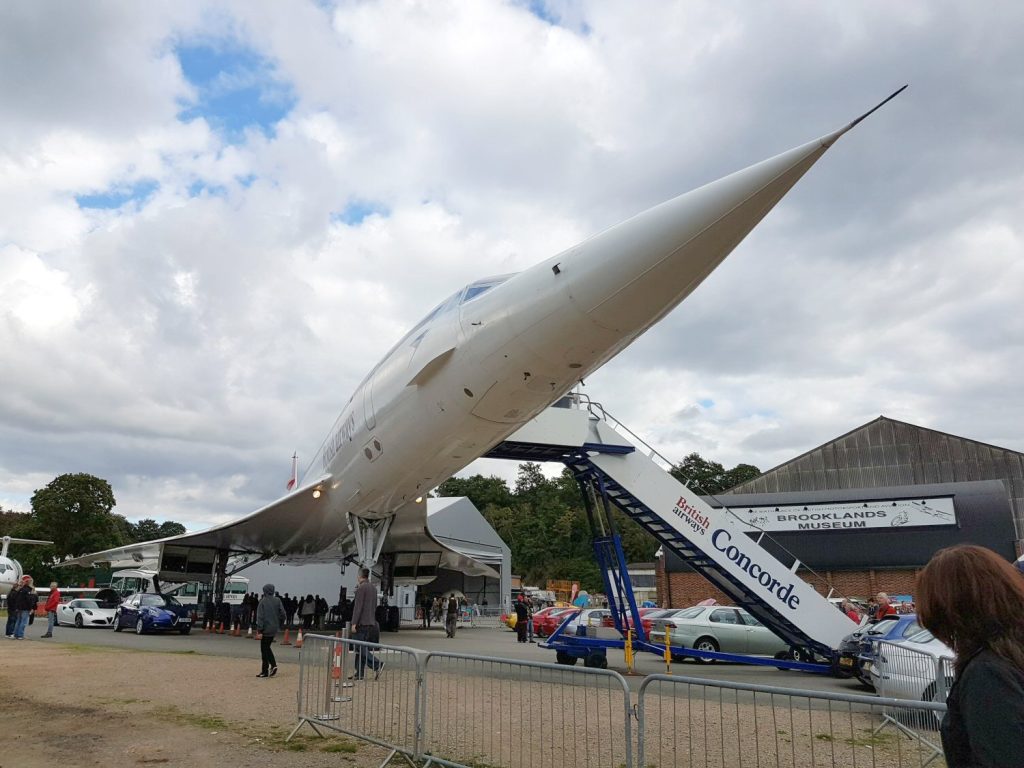 A view of the Concorde at Brooklands Museum - my review of Brooklands Museum in Surrey after our family day out
