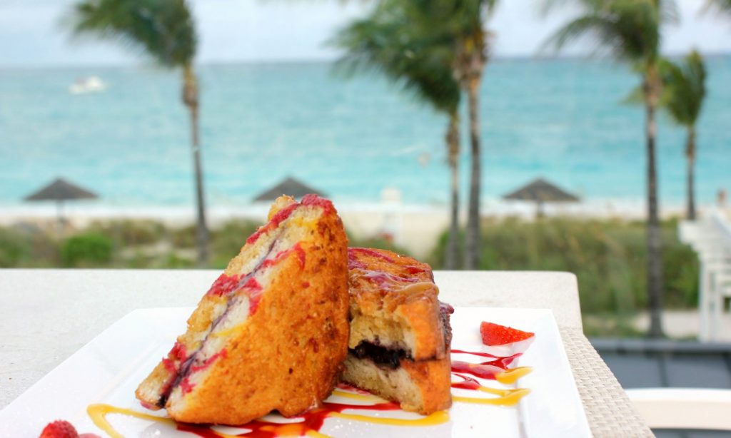 The amazing fruity French toast at the Sky Bar - one of my 9 top reasons to visit Beaches Turks & Caicos with kids