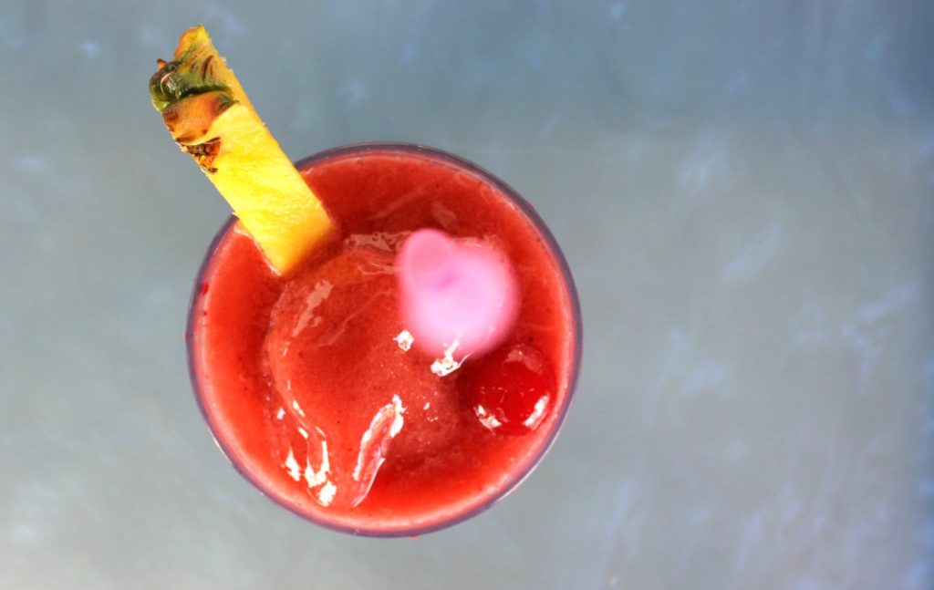 A strawberry daiquiri - one of my 9 top reasons to visit Beaches Turks & Caicos with kids