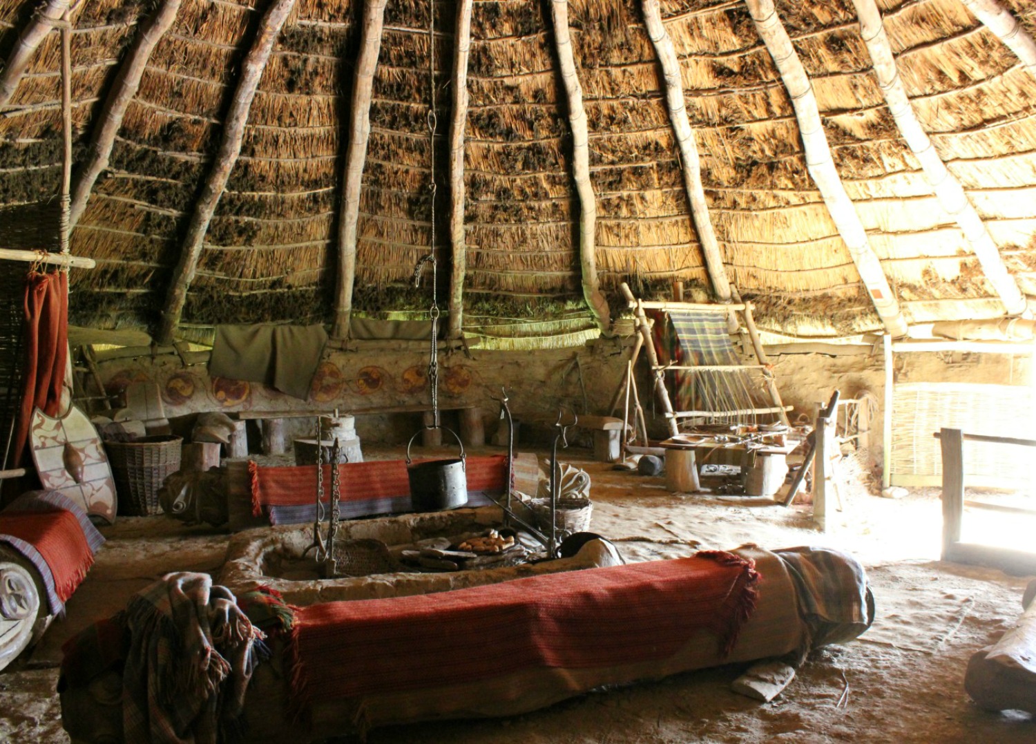 A roundhouse at Castell Henllys Iron Age village in Wales - one of my three top days out in Pembrokeshire with kids