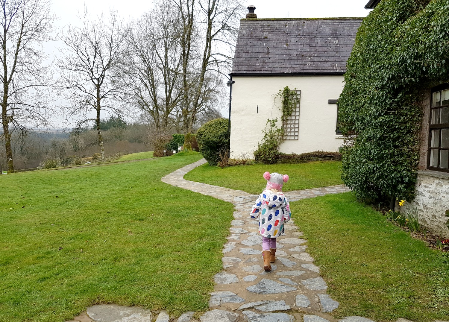 Exploring the grounds at Clydey Cottages Pembrokeshire in Wales - my review of our stay at this family-friendly holiday cottage