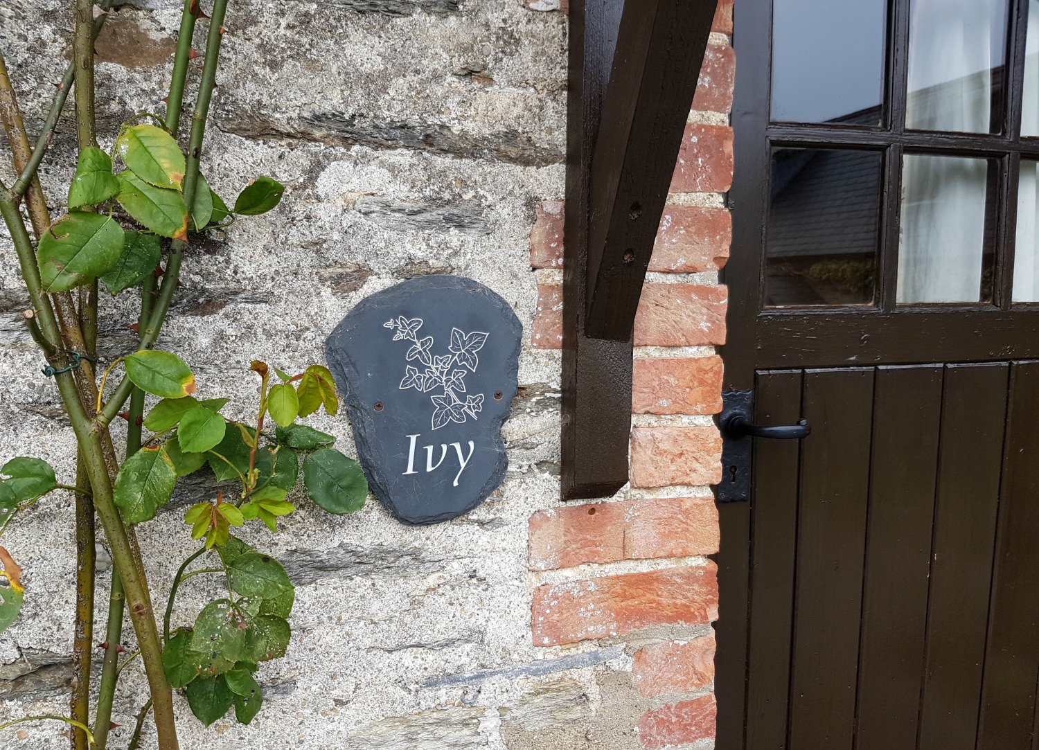 The entrance to Ivy Cottage at Clydey Cottages Pembrokeshire in Wales - my Clydey Cottages review, after our stay at this family-friendly holiday cottage