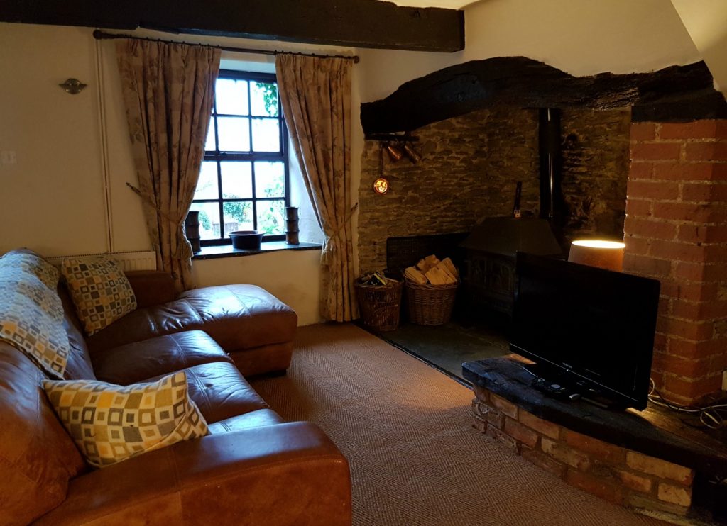 The living room at Clydey Cottages Pembrokeshire in Wales - my review of our stay at this family-friendly holiday cottage