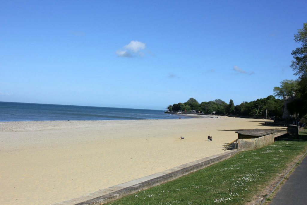 A view of the beach at Appley near Ryde - discovering the Isle of Wight coast