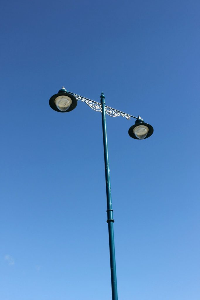 One of the ornate lampposts at Appley near Ryde - discovering the Isle of Wight coast