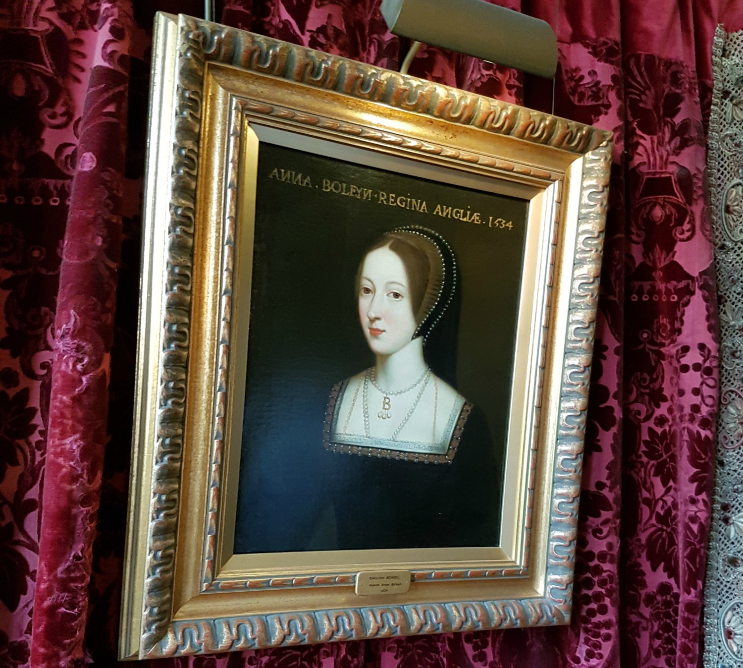 A portrait of Queen Anne Boleyn at Hever Castle, Kent - our family day out at Hever Castle with kids