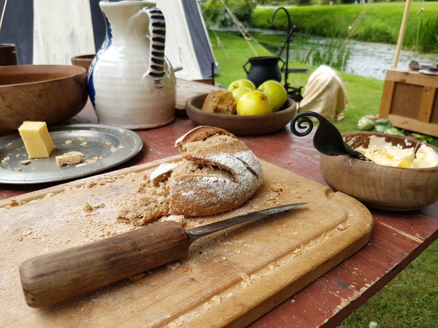 Food from a Tudor kitchen at Hever Castle, Kent - our family day out at Hever Castle with kids