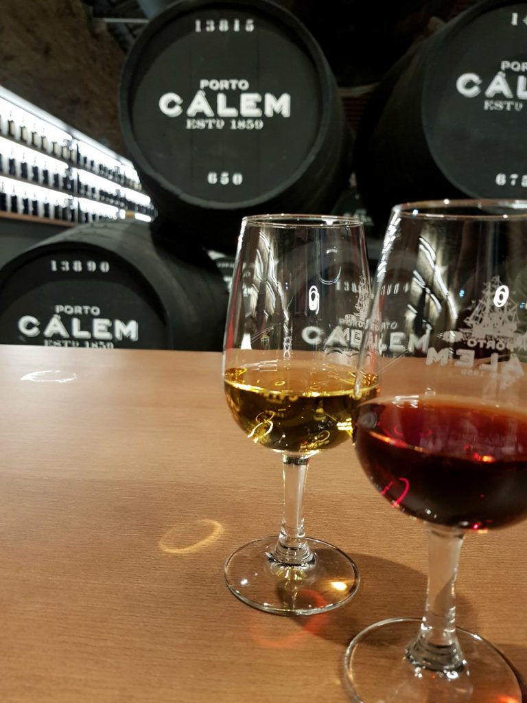 Port tasting at Caves Calem in Porto - a visit to a family-friendly port cellar is one of the best things to do in Porto with kids